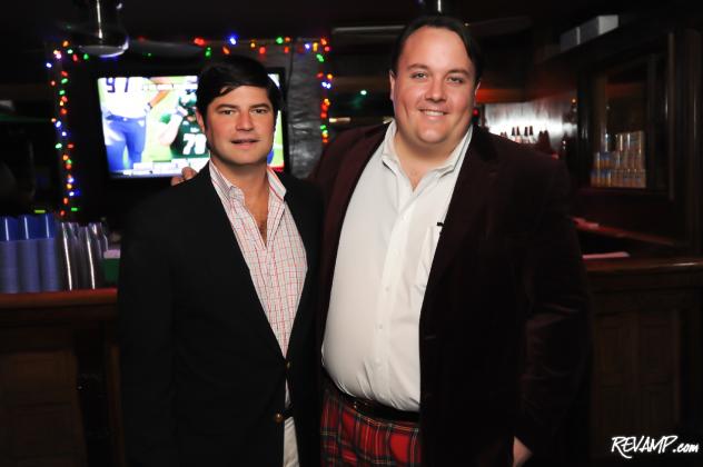 Win Huffman and Fritz Brogan co-hosted this year's 'Mistletoe and Cocktails' party, which heralded the arrival of the holiday season among Georgetown's younger set.